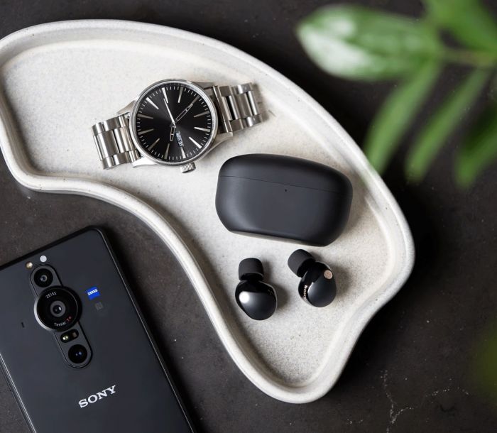 Навушники TWS Sony WF-1000XM5 BT 5.3, ANC, Hi-Res, IPX4, SBC, AAC, LDAC, LC3, Mic, Чорний
