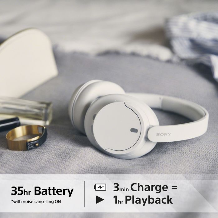 Навушники Over-ear Sony WH-CH720N BT 5.2, ANC, SBC, AAC, Wireless, Mic, Білий