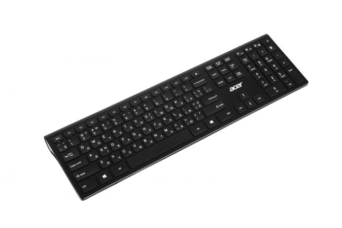 Клавіатура Acer OKR020, 109key, WL, EN/UKR/RU, чорний