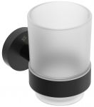 Стакан Deante Jasmin для зубної щітки, підвісний, чорний