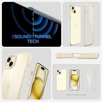 Чохол Spigen для Apple iPhone 15 Plus Ultra Hybrid Mute, Beige