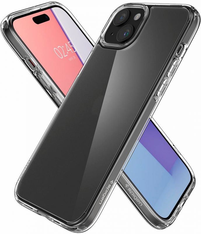 Чохол Spigen для Apple iPhone 15 Plus Ultra Hybrid, Frost Clear