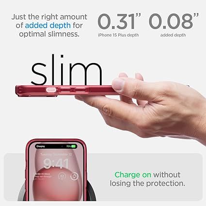 Чохол Spigen для Apple iPhone 15 Plus Ultra Hybrid, Red Crystal