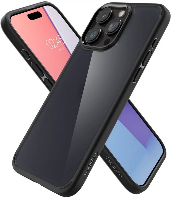 Чохол Spigen для Apple iPhone 15 Pro Ultra Hybrid, Frost Black
