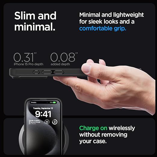 Чохол Spigen для Apple iPhone 15 Pro Ultra Hybrid, Frost Black