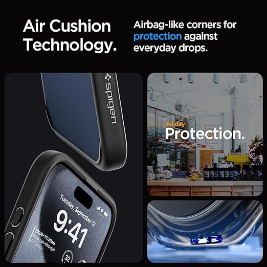 Чохол Spigen для Apple iPhone 15 Pro Ultra Hybrid, Frost Black