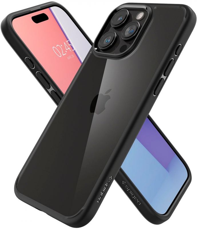 Чохол Spigen для Apple iPhone 15 Pro Ultra Hybrid, Matte Black