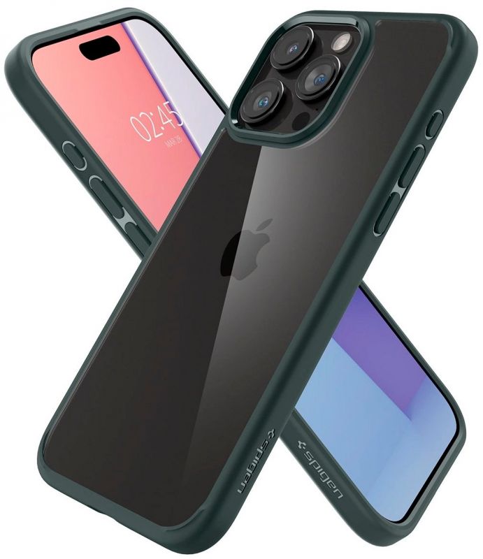 Чохол Spigen для Apple iPhone 15 Pro Max Ultra Hybrid, Abyss Green