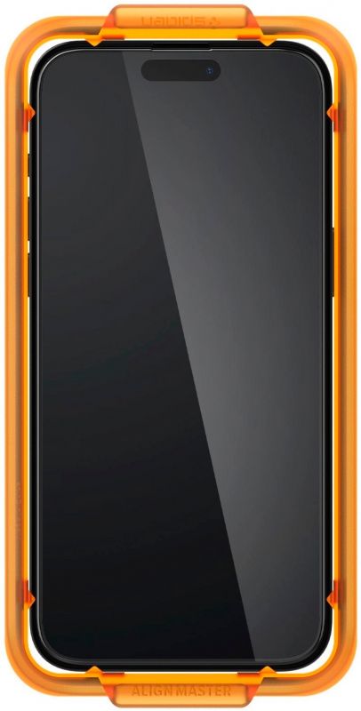 Захисне скло Spigen для Apple iPhone 15 Pro Glas.tR AlignMaster FC Black (2P)
