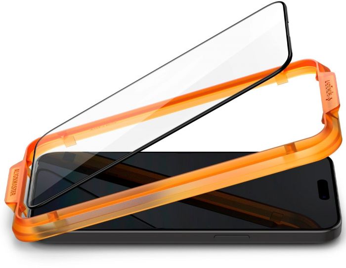 Захисне скло Spigen для Apple iPhone 15 Pro Max Glas.tR AlignMaster FC Black (2P)