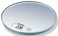 Ваги Beurer кухонні, 5кг, СR2032x2 в комплекті, скло, сірий