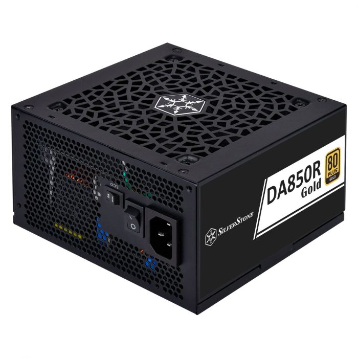 Блок живлення  SilverStone Decathlon  (850W), >89%, 80+ Gold, 120мм, 1xMB 24pin(20+4), 2xCPU 8pin(4+4), 4xMolex, 8xSATA, 4xPCIe 8pin(6+2), 1x(12+4pin)(12V-2x6) GEN5, Fully Modular
