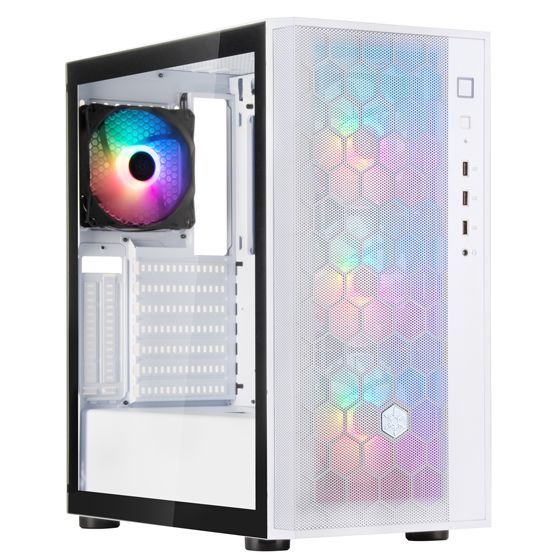 Корпус SilverStone Fara FAR1W-PRO-V2 без БЖ,  2xUSB3.0, 1xUSB2.0, 4x120мм, ARGB VGA 340мм, LCS ready, TG Side Panel, ATX, білий