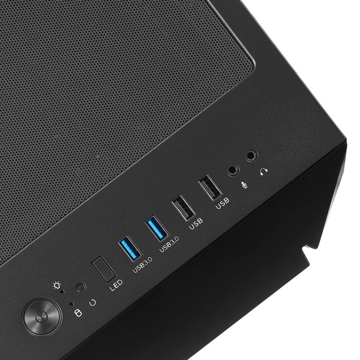Корпус SilverStone Fara FAV1MB-PRO без БЖ, 2xUSB3.0, 2xUSB2.0, 1x120мм, ARGB VGA 379мм, LCS ready, TG Side Panel, ATX, чорний