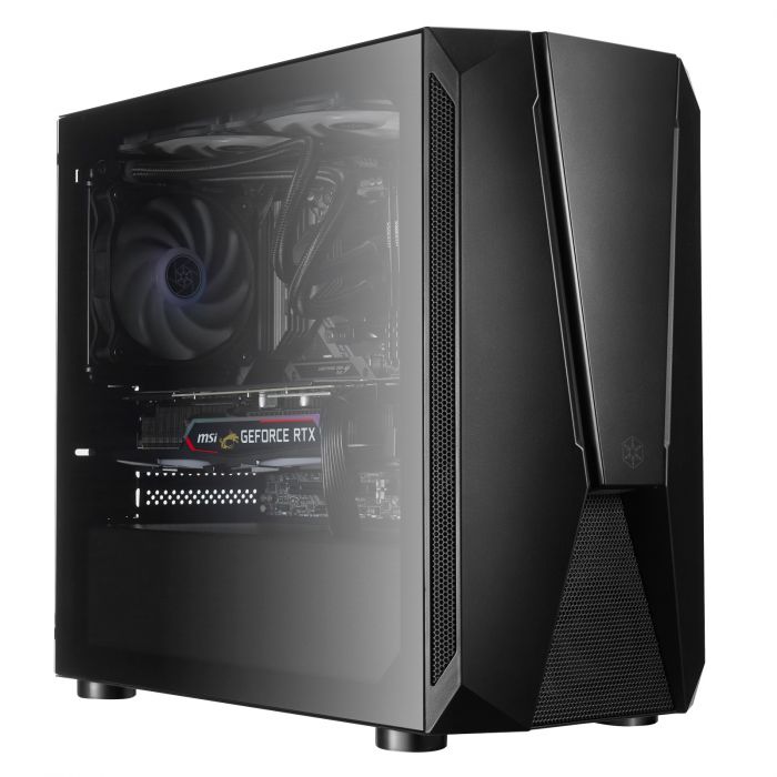 Корпус SilverStone Fara FAV1MB-PRO без БЖ, 2xUSB3.0, 2xUSB2.0, 1x120мм, ARGB VGA 379мм, LCS ready, TG Side Panel, ATX, чорний