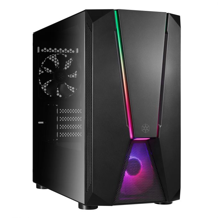Корпус SilverStone Fara FAV1MB-PRO без БЖ, 2xUSB3.0, 2xUSB2.0, 1x120мм, ARGB VGA 379мм, LCS ready, TG Side Panel, ATX, чорний