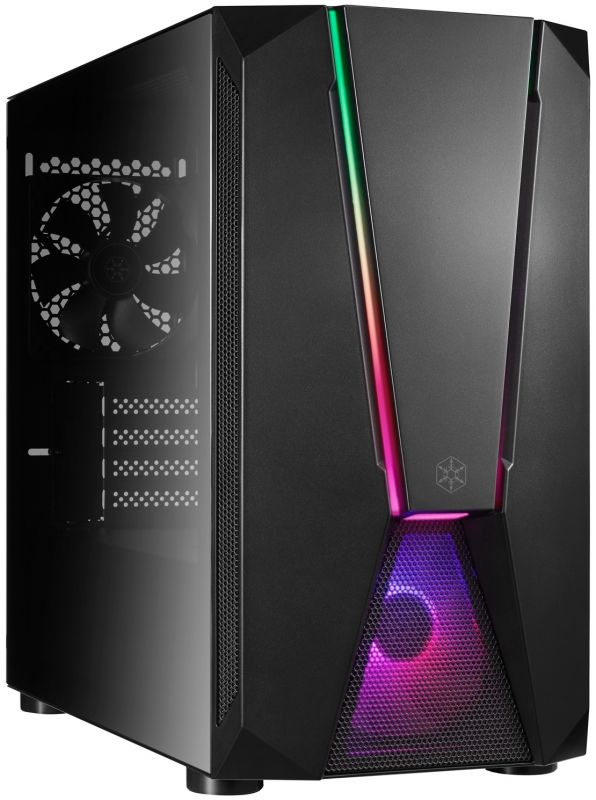 Корпус SilverStone Fara FAV1MB-PRO без БЖ, 2xUSB3.0, 2xUSB2.0, 1x120мм, ARGB VGA 379мм, LCS ready, TG Side Panel, ATX, чорний