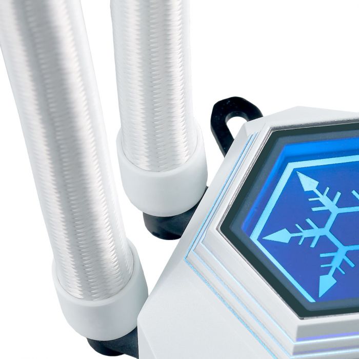 Система рідинного оxолодження SilverStone Perma Frost Premium PF360W-ARGB-V2,  LGA1700, 2066, 2011, 1200, 115x, AM5, AM4, FM1, FM2, TDP300W, білий