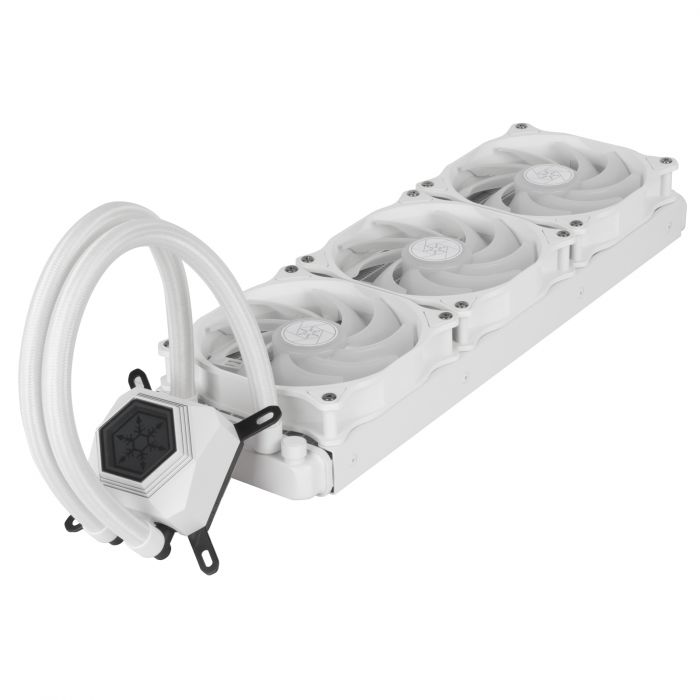 Система рідинного оxолодження SilverStone Perma Frost Premium PF360W-ARGB-V2,  LGA1700, 2066, 2011, 1200, 115x, AM5, AM4, FM1, FM2, TDP300W, білий