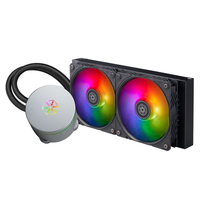 Система рідинного оxолодження SilverStone IceMyst IM240-ARGB, LGA1700, 2066, 2011, 1200, 115x, AM5, AM4, TDP240W, чорний