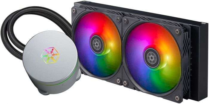Система рідинного оxолодження SilverStone IceMyst IM240-ARGB, LGA1700, 2066, 2011, 1200, 115x, AM5, AM4, TDP240W, чорний
