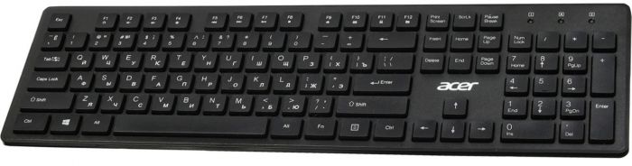 Клавіатура Acer OKW020, 104key ,USB-A, EN/UKR/RU, чорний