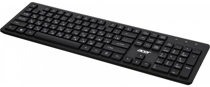 Клавіатура Acer OKW020, 104key ,USB-A, EN/UKR/RU, чорний