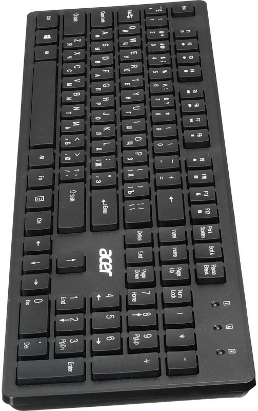 Клавіатура Acer OKW020, 104key ,USB-A, EN/UKR/RU, чорний