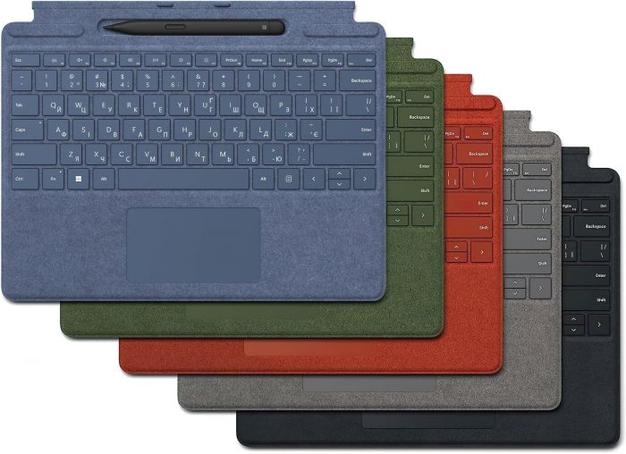 Комплект Microsoft Surface Pro 9 (клавіатура Pro Signature, синій + стилус Surface Slim Pen 2, чорний)