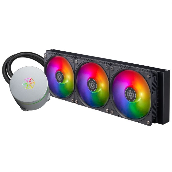 Система рідинного оxолодження SilverStone IceMyst IM360-ARGB, LGA1700, 2066, 2011, 1200, 115x, AM5, AM4, TDP300W, чорний