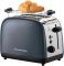 Тостер  Russell Hobbs Colours Plus, 1600Вт, нержав., підігрів,разморозка, сірий