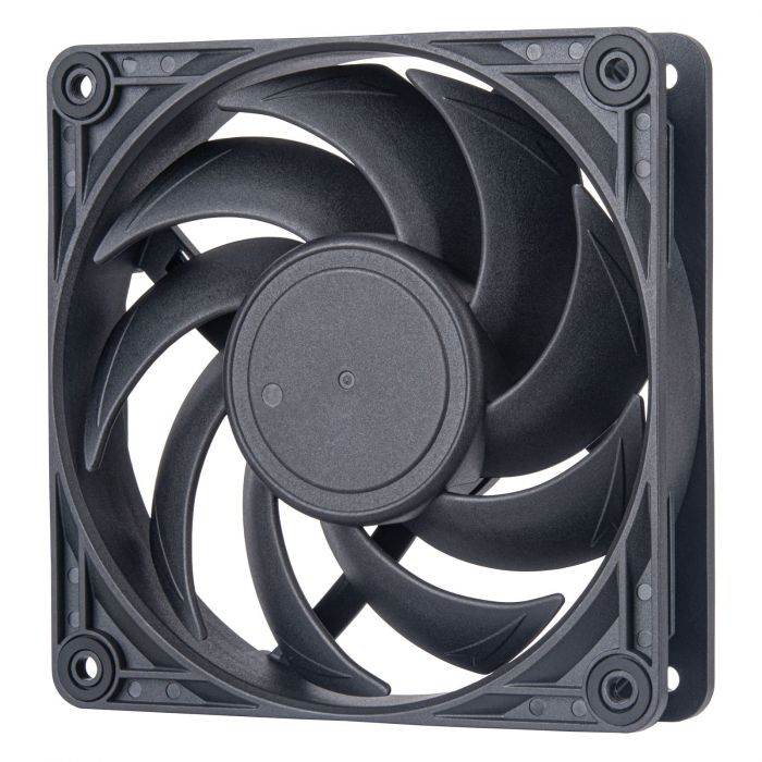 Корпусний вентилятор SilverStone Vista VS120B, 120мм, 2000rpm, 4pin PWM, 30.6dBa, чорний