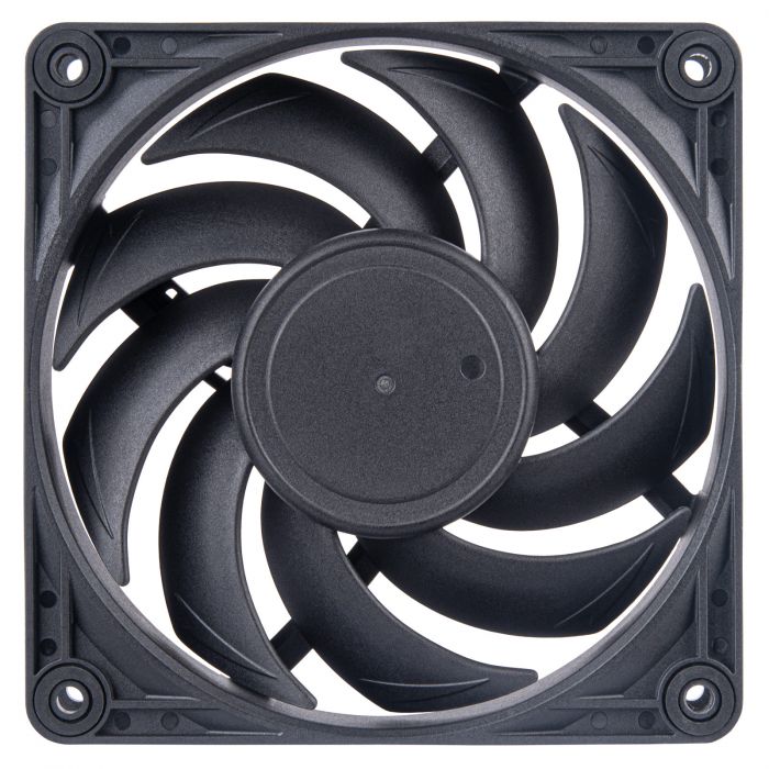 Корпусний вентилятор SilverStone Vista VS120B, 120мм, 2000rpm, 4pin PWM, 30.6dBa, чорний