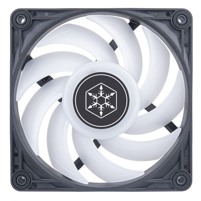 Корпусний вентилятор SilverStone Vista VS120B-ARGB, 120мм, 2000rpm, 4pin PWM, 3pin +5VARGB, 30.6dBa, чорний