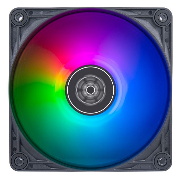 Корпусний вентилятор SilverStone Vista VS120B-ARGB, 120мм, 2000rpm, 4pin PWM, 3pin +5VARGB, 30.6dBa, чорний