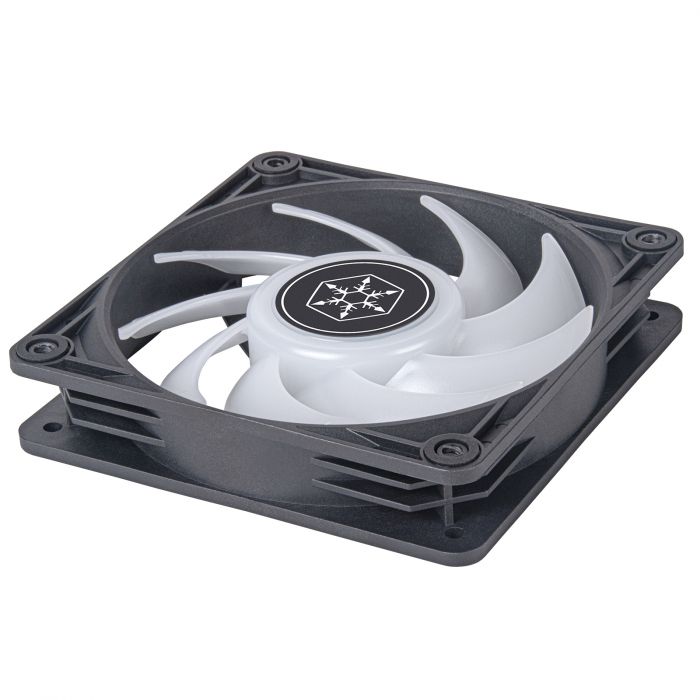 Корпусний вентилятор SilverStone Vista VS120B-ARGB, 120мм, 2000rpm, 4pin PWM, 3pin +5VARGB, 30.6dBa, чорний