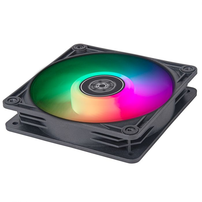 Корпусний вентилятор SilverStone Vista VS120B-ARGB, 120мм, 2000rpm, 4pin PWM, 3pin +5VARGB, 30.6dBa, чорний