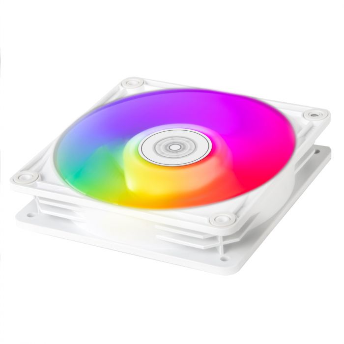 Корпусний вентилятор SilverStone Vista VS120W-ARGB, 120мм, 2000rpm, 4pin PWM, 3pin +5VARGB, 30.6dBa, білий