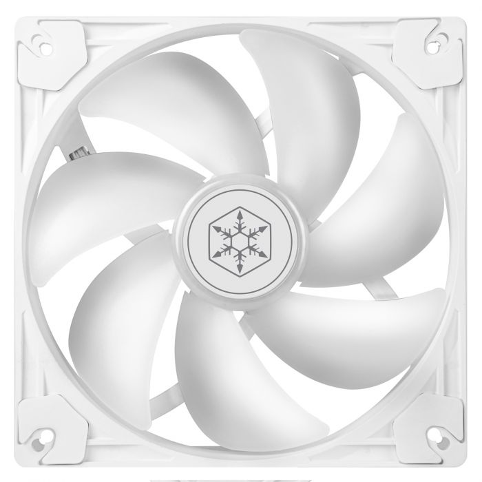 Корпусний вентилятор  SilverStone Vista VS140W ARGB, 140мм, 1600rpm, 4pin PWM, 3pin +5VARGB, 30.8dBa, білий