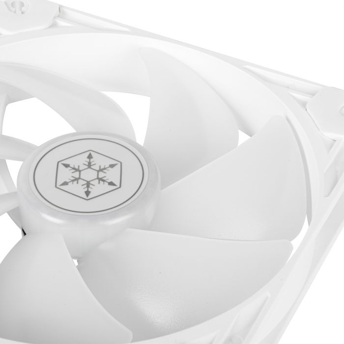 Корпусний вентилятор  SilverStone Vista VS140W ARGB, 140мм, 1600rpm, 4pin PWM, 3pin +5VARGB, 30.8dBa, білий