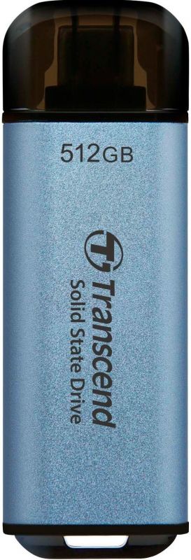 Портативний SSD Transcend  512GB  USB 3.1 Gen 2 Type-C ESD300 Синій