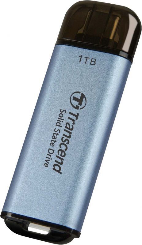 Портативний SSD Transcend 1TB USB 3.1 Gen 2 Type-C ESD300 Синій