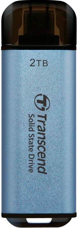 Портативний SSD Transcend 2TB USB 3.1 Gen 2 Type-C ESD300 Синій