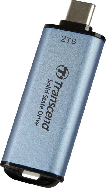 Портативний SSD Transcend 2TB USB 3.1 Gen 2 Type-C ESD300 Синій