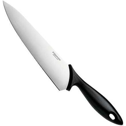 Кухонний ніж кухарський Fiskars Essential, 21,4 см, нержавіюча сталь, пластик