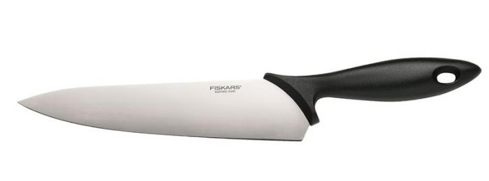 Кухонний ніж кухарський Fiskars Essential, 21,4 см, нержавіюча сталь, пластик