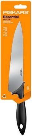 Кухонний ніж кухарський Fiskars Essential, 21,4 см, нержавіюча сталь, пластик