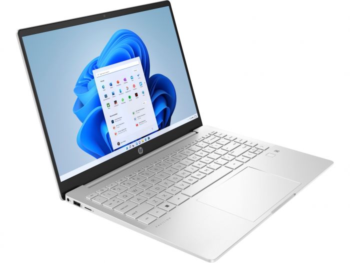 Ноутбук HP Pavilion Plus 14-eh1007ua 14" 2.2K IPS AG, Intel i5-1335U, 16GB, F512GB, NVD550-2, DOS, сріблястий