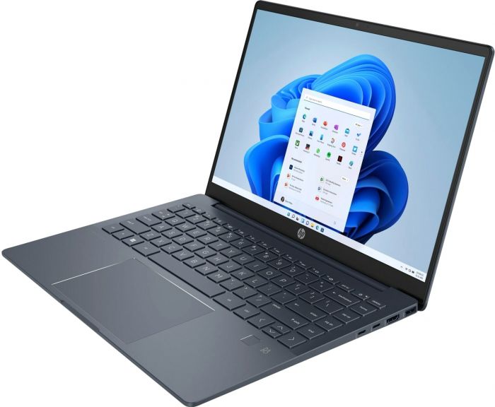 Ноутбук HP Pavilion Plus 14-eh1008ua 14" 2.2K IPS AG, Intel i5-13500H, 16GB, F1024GB, UMA, DOS, синій
