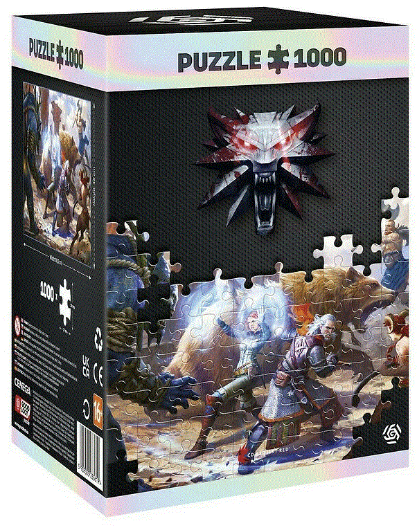 Пазл Witcher: Geralt & Triss in Battle puzzles 1000 ел.